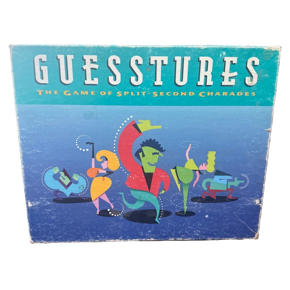 Vintage Milton Bradley Guesstures: The Game of Split-Second Charades 1990